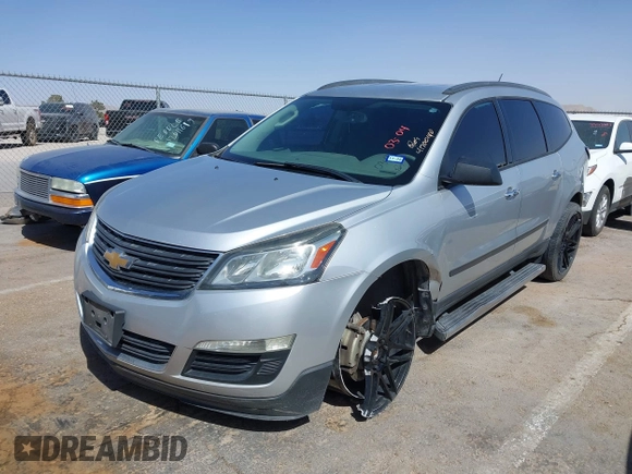 2015 Chevrolet Traverse LS with VIN 1GNKRFEDXFJ388491, listed as a IAAI auction lot 41700140 with 156,233 mi miles and . Bid and sale history available at DreamBid. Image 2.