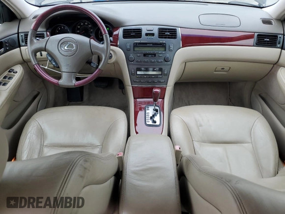 2002 Lexus ES 300 with VIN JTHBF30G520049637, listed as a Copart auction lot 58235085 with 123,290 mi miles and Salvage title. Bid and sale history available at DreamBid. Image 8.