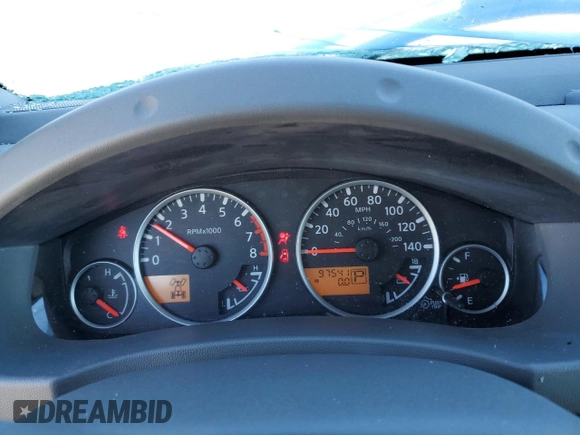 2007 Nissan Frontier SE with VIN 1N6AD09W47C438493, listed as a Copart auction lot 82595824 with 97,541 mi miles and Salvage title. Bid and sale history available at DreamBid. Image 9.