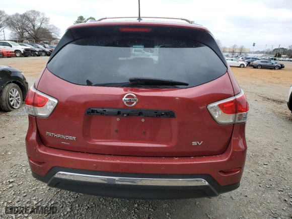 2016 Nissan Pathfinder SL with VIN 5N1AR2MNXGC607796, listed as a Copart auction lot 87588895 with 0 mi miles and Salvage Title. Bid and sale history available at carsss.com. Image 6.