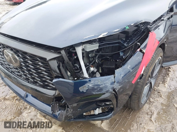 2025 Infiniti QX50 Sport with VIN 3PCAJ5FB2SF103397, listed as a IAAI auction lot 41566790 with 1,228 mi miles and . Bid and sale history available at DreamBid. Image 6.