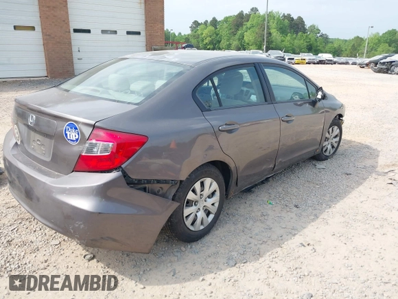 2012 Honda Civic LX with VIN 2HGFB2F57CH528266, listed as a IAAI auction lot 42094846 with 120,244 mi miles and . Bid and sale history available at DreamBid. Image 4.
