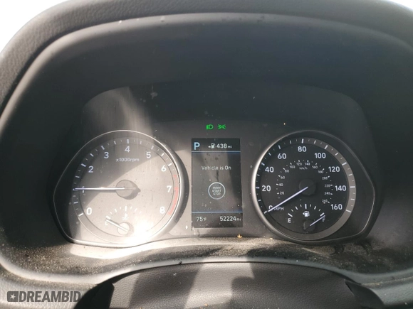 2020 Hyundai Elantra GT N Line with VIN KMHH55LC4LU127933, listed as a Copart auction lot 71477724 with 52,224 mi miles and Salvage Title. Bid and sale history available at carsss.com. Image 9.
