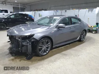 2019 Acura TLX w/A-Spec Pkg with VIN 19UUB3F61KA002637, listed as a Copart auction lot 88709515 with 87,385 mi miles and Salvage Title. Bid and sale history available at carsss.com. Image 1.