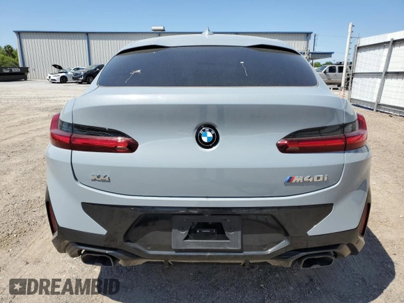 2024 BMW X4 M40i с VIN 5UX43DT00R9X03584, выставлен на аукционе Copart как лот 52022455 с пробегом 6 148 миль миль и Списание • Salvage title. История ставок и продаж доступна на DreamBid. Изображение 6.