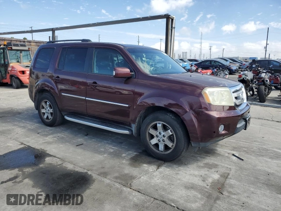 2010 Honda Pilot Touring with VIN 5FNYF3H85AB016713, listed as a Copart auction lot 47478055 with 97,275 mi miles and Salvage Title. Bid and sale history available at DreamBid. Image 4.