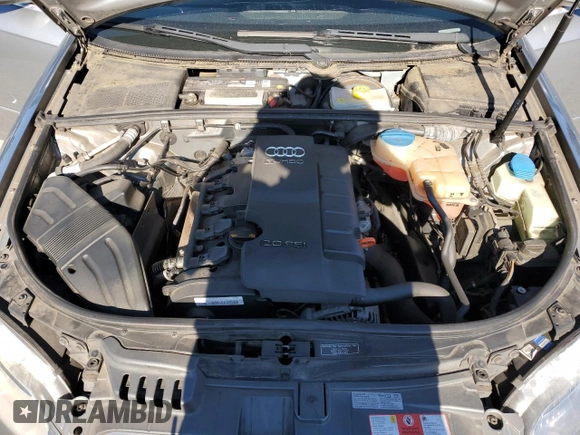2007 Audi A4 2.0T with VIN WAUDF78E07A170949, listed as a Copart auction lot 63850645 with 176,621 mi miles and Salvage title. Bid and sale history available at DreamBid. Image 11.