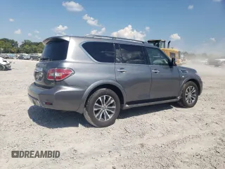 2020 Nissan Armada SL with VIN JN8AY2ND7L9109709, listed as a Copart auction lot 69056124 with 53,593 mi miles and Salvage Title. Bid and sale history available at carsss.com. Image 3.