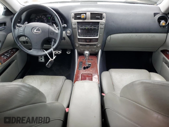 2008 Lexus IS 250 with VIN JTHBK262782065837, listed as a Copart auction lot 75726904 with 181,588 mi miles and Non Repairable. Bid and sale history available at DreamBid. Image 8.