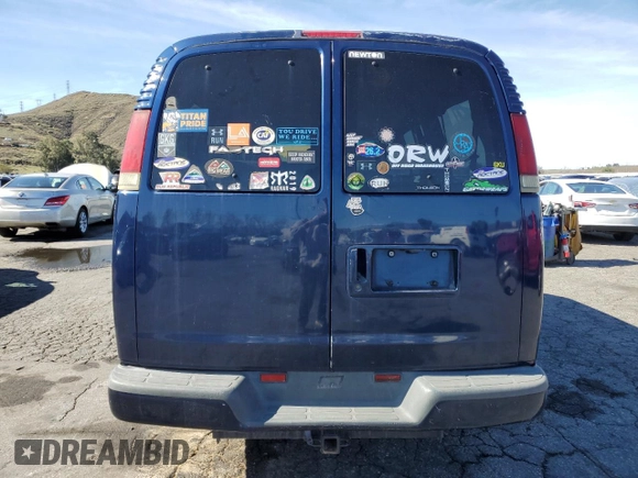 2001 Chevrolet Express with VIN 1GAGG25R411191665, listed as a Copart auction lot 49011535 with Not Provided miles and Salvage Title. Bid and sale history available at carsss.com. Image 6.