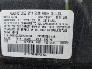 2014 Infiniti Q50 Premium with VIN JN1BV7AR0EM705304, listed as a IAAI auction lot 42619040 with 81,848 mi miles and . Bid and sale history available at DreamBid. Image 9.