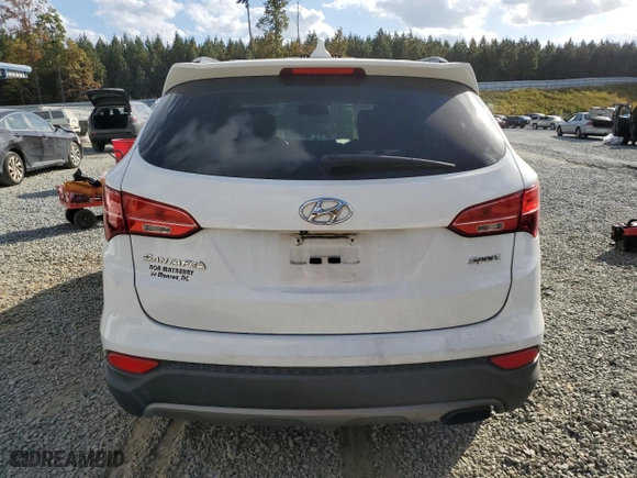 2015 Hyundai Santa Fe Sport with VIN 5XYZU3LB1FG236072, listed as a Copart auction lot 78420504 with 184,216 mi miles and Salvage Title. Bid and sale history available at carsss.com. Image 6.