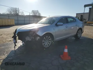 2015 Lincoln MKS with VIN 1LNHL9DK3FG602199, listed as a Copart auction lot 42695545 with 45,046 mi miles and Salvage Title. Bid and sale history available at carsss.com. Image 1.