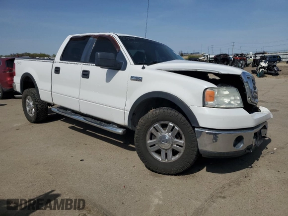 2007 Ford F-150 XLT with VIN 1FTPW14V17FB63238, listed as a Copart auction lot 52398225 with 171,121 mi miles and Salvage title. Bid and sale history available at DreamBid. Image 4.