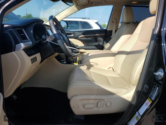 2019 Toyota Highlander Limited with VIN 5TDDZRFH2KS937800, listed as a Copart auction lot 58943275 with 72,873 mi miles and Salvage title. Bid and sale history available at DreamBid. Image 7.