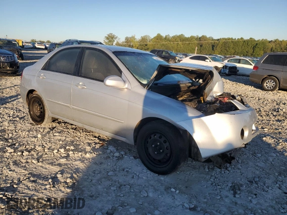 2006 Kia Spectra EX with VIN KNAFE121265371337, listed as a Copart auction lot 75682694 with 252,070 mi miles and Salvage Title. Bid and sale history available at carsss.com. Image 4.