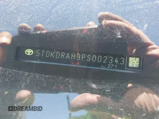 2023 Toyota Highlander L with VIN 5TDKDRAH9PS002343, listed as a IAAI auction lot 41607915 with 105,237 mi miles and . Bid and sale history available at DreamBid. Image 9.