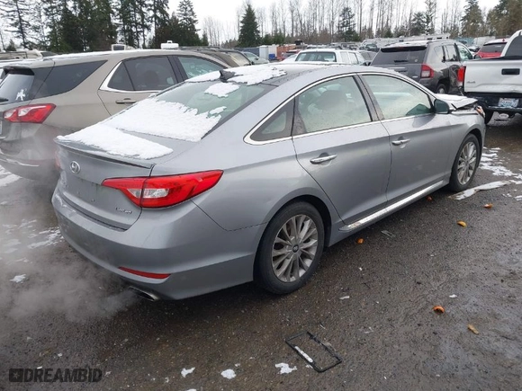 2015 Hyundai Sonata 2.4L Sport with VIN 5NPE34AF1FH076863, listed as a IAAI auction lot 41458535 with 168,605 mi miles. Bid and sale history available at carsss.com. Image 4.