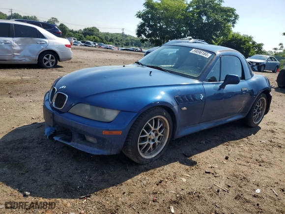 2000 BMW Z3 2.5L with VIN WBACH9341YLF88574, listed as a Copart auction lot 41901735 with 395,118 mi miles and Non Repairable. Bid and sale history available at carsss.com. Image 1.