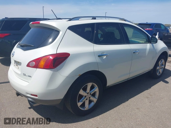 2010 Nissan Murano SL with VIN JN8AZ1MWXAW138355, listed as a IAAI auction lot 42167652 with 127,223 mi miles. Bid and sale history available at carsss.com. Image 4.