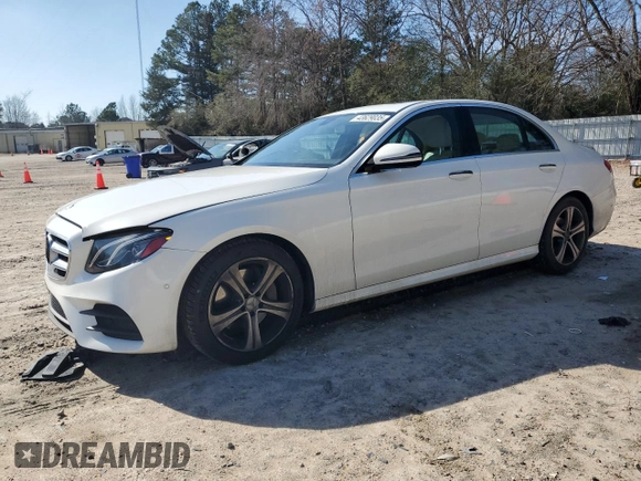 2017 Mercedes-Benz E-Class E 300 Luxury with VIN WDDZF4JB4HA098698, listed as a Copart auction lot 43629035 with 106,400 mi miles and Salvage Title. Bid and sale history available at carsss.com. Image 1.