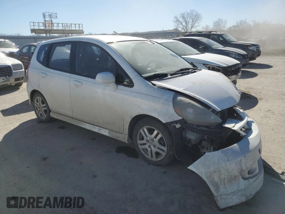 2007 Honda Fit Sport with VIN JHMGD38617S004925, listed as a Copart auction lot 47112235 with 249,849 mi miles and Salvage Title. Bid and sale history available at carsss.com. Image 4.