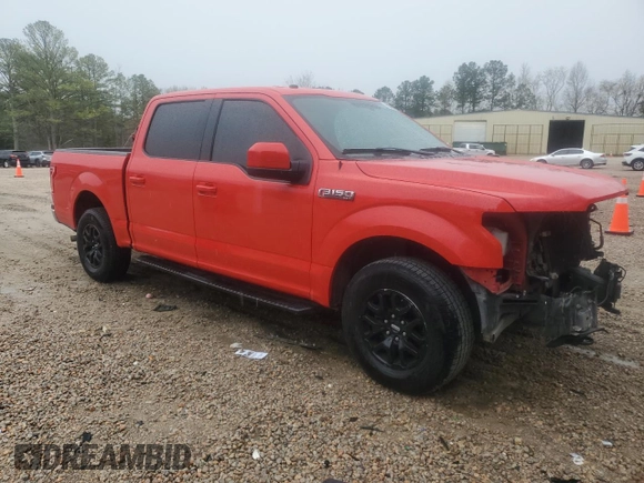 2017 Ford F-150 XL with VIN 1FTEW1E86HKD45557, listed as a Copart auction lot 50205415 with 182,562 mi miles and Salvage Title. Bid and sale history available at carsss.com. Image 4.