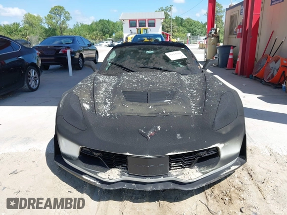 2019 Chevrolet Corvette Z06 3LZ with VIN 1G1YU2D67K5601664, listed as a IAAI auction lot 41923120 with 2,216 mi miles. Bid and sale history available at carsss.com. Image 6.
