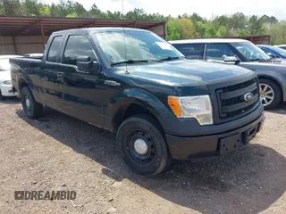 2014 Ford F-150 XL with VIN 1FTEX1CM8EFB18162, listed as a IAAI auction lot 41929491 with 1 mi miles. Bid and sale history available at carsss.com. Image 1.
