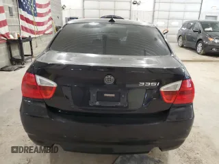 2007 BMW 3 Series 335i with VIN WBAVB73507PA87352, listed as a Copart auction lot 54055315 with 179,333 mi miles and Salvage title. Bid and sale history available at DreamBid. Image 6.