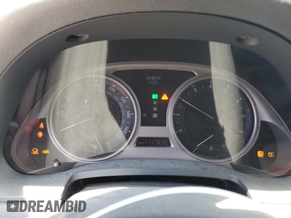 2007 Lexus IS 250 with VIN JTHBK262872031453, listed as a Copart auction lot 60713725 with 117,672 mi miles and Salvage title. Bid and sale history available at DreamBid. Image 9.