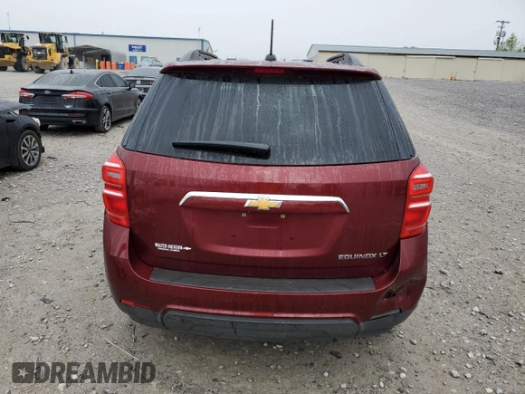 2016 Chevrolet Equinox LT with VIN 2GNALCEK5G6167597, listed as a Copart auction lot 52778655 with 93,152 mi miles and Salvage Title. Bid and sale history available at carsss.com. Image 6.