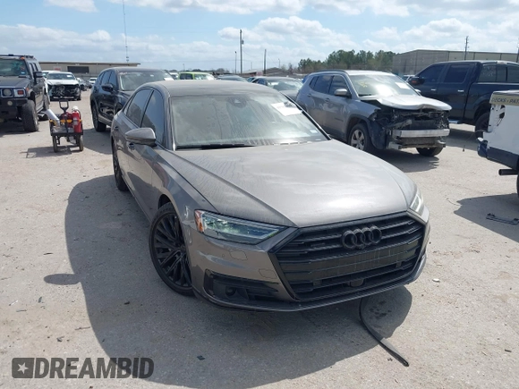 2019 Audi A8 L with VIN WAU8DAF89KN010314, listed as a IAAI auction lot 41767695 with 1 mi miles. Bid and sale history available at carsss.com. Image 1.