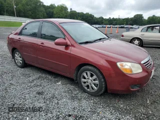 2007 Kia Spectra EX with VIN KNAFE121475430339, listed as a Copart auction lot 63690554 with 155,855 mi miles and Salvage Title. Bid and sale history available at carsss.com. Image 4.