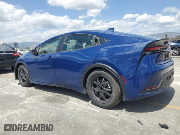 2024 Toyota Prius LE with VIN JTDACAAUXR3024790, listed as a Copart auction lot 57094995 with 38,968 mi miles and Salvage Title. Bid and sale history available at DreamBid. Image 2.