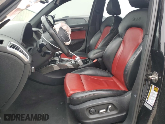 2017 Audi SQ5 Premium Plus with VIN WA1CCAFPXHA005026, listed as a Copart auction lot 43658455 with 83,642 mi miles and Salvage Title. Bid and sale history available at DreamBid. Image 7.