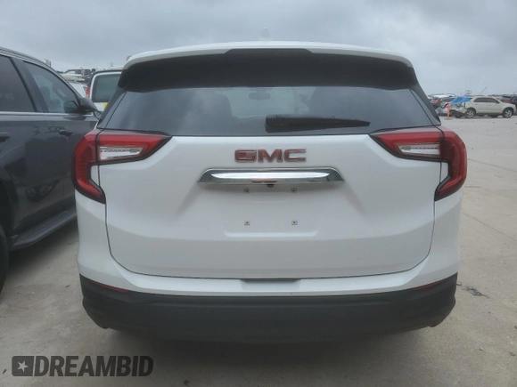 2023 GMC Terrain SLE with VIN 3GKALMEG5PL267001, listed as a Copart auction lot 50059575 with 10,945 mi miles and Salvage Title. Bid and sale history available at carsss.com. Image 6.