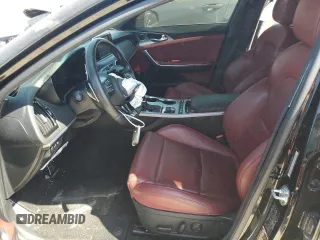 2020 Kia Stinger GT with VIN KNAE35LC8L6072093, listed as a Copart auction lot 77596574 with 77,347 mi miles and Salvage Title. Bid and sale history available at DreamBid. Image 7.