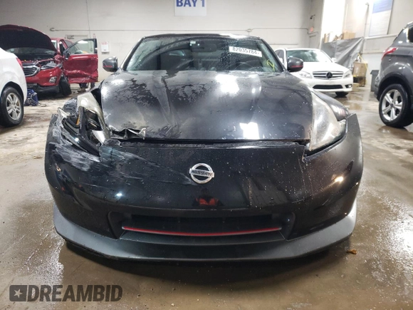 2014 Nissan 370Z Nismo with VIN JN1AZ4EHXEM633754, listed as a Copart auction lot 82035784 with 55,793 mi miles and Salvage Title. Bid and sale history available at DreamBid. Image 5.