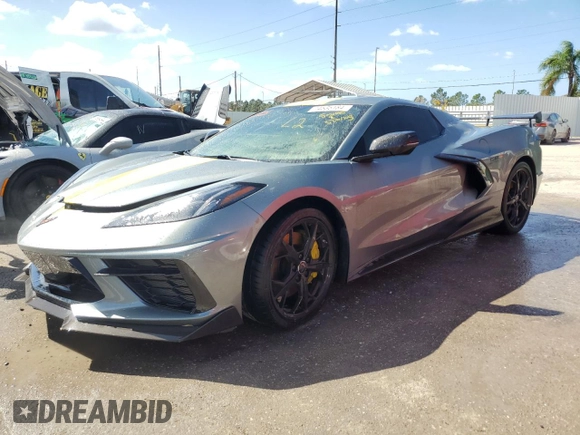 2022 Chevrolet Corvette 3LT with VIN 1G1YC3D41N5108574, listed as a Copart auction lot 74535184 with 4,371 mi miles and Non Repairable. Bid and sale history available at carsss.com. Image 1.