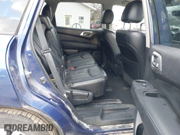 2017 Nissan Pathfinder SV with VIN 5N1DR2MM7HC676788, listed as a IAAI auction lot 41021944 with 80,009 mi miles. Bid and sale history available at carsss.com. Image 8.