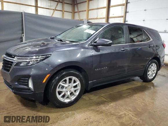 2023 Chevrolet Equinox LT with VIN 3GNAXKEG6PS114869, listed as a Copart auction lot 54579045 with 37,084 mi miles and Clean Title. Bid and sale history available at carsss.com. Image 1.
