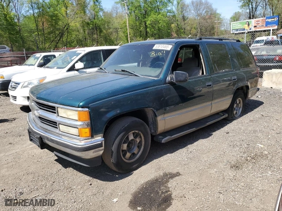 1999 Chevrolet Tahoe with VIN 1GNEC13R2XJ536828, listed as a Copart auction lot 53610465 with 201,276 mi miles and Salvage Title. Bid and sale history available at carsss.com. Image 1.