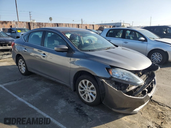2019 Nissan Sentra S with VIN 3N1AB7AP5KY248825, listed as a Copart auction lot 46333375 with 38,312 mi miles and Salvage Title. Bid and sale history available at carsss.com. Image 4.