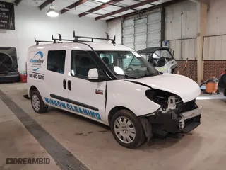 2017 Ram ProMaster City Cargo Van Tradesman SLT with VIN ZFBERFBB7H6E07275, listed as a IAAI auction lot 41607879 with 108,618 mi miles. Bid and sale history available at carsss.com. Image 1.
