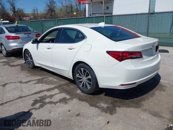 2016 Acura TLX with VIN 19UUB1F35GA000603, listed as a IAAI auction lot 41981464 with 168,783 mi miles. Bid and sale history available at carsss.com. Image 3.
