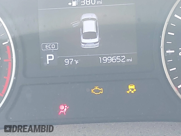 2019 Kia Optima LX with VIN 5XXGT4L36KG297828, listed as a IAAI auction lot 42597545 with 199,652 mi miles and . Bid and sale history available at DreamBid. Image 16.