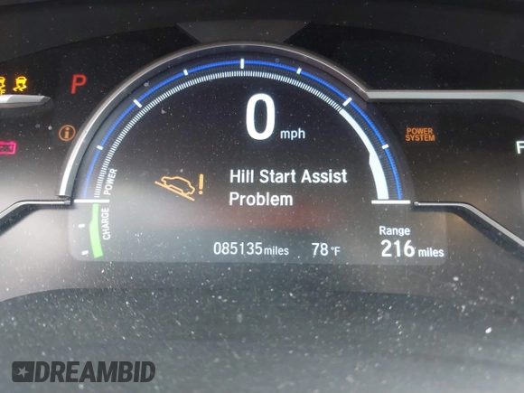 2019 Honda Clarity Plug-In Hybrid with VIN JHMZC5F18KC006818, listed as a IAAI auction lot 41905854 with 85,135 mi miles. Bid and sale history available at carsss.com. Image 15.