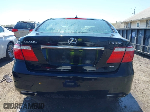 2009 Lexus LS 460 with VIN JTHCL46FX95004000, listed as a IAAI auction lot 41994865 with 178,807 mi miles and . Bid and sale history available at DreamBid. Image 16.