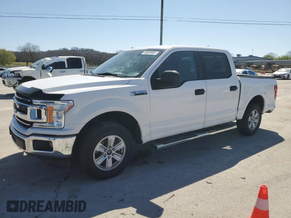 2018 Ford F-150 XL with VIN 1FTEW1CB0JKE47263, listed as a Copart auction lot 51255905 with 209,218 mi miles and Salvage Title. Bid and sale history available at carsss.com. Image 1.